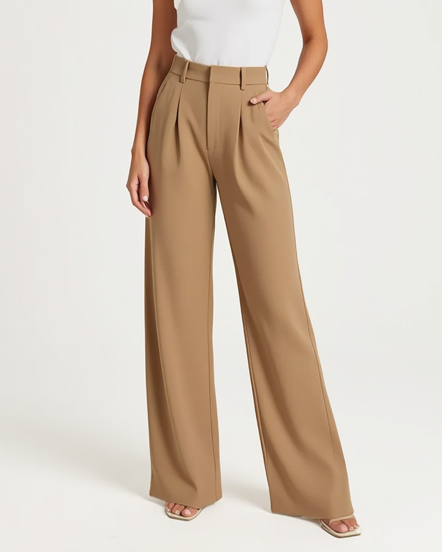 Luhvia | Women’s High-Waisted Wide Leg Pants with Figure-Flattering Cut