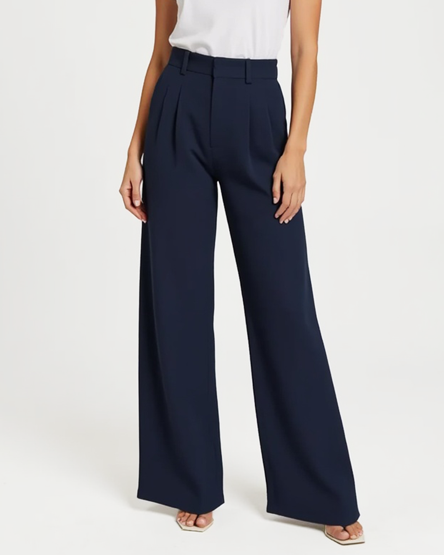 Luhvia | Women’s High-Waisted Wide Leg Pants with Figure-Flattering Cut