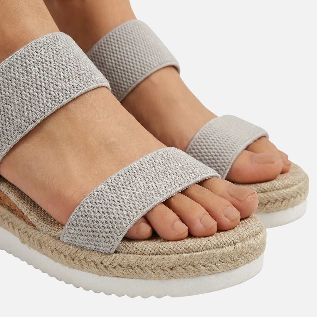 Jute Platform Sandals – Espadrille Detailing for Women