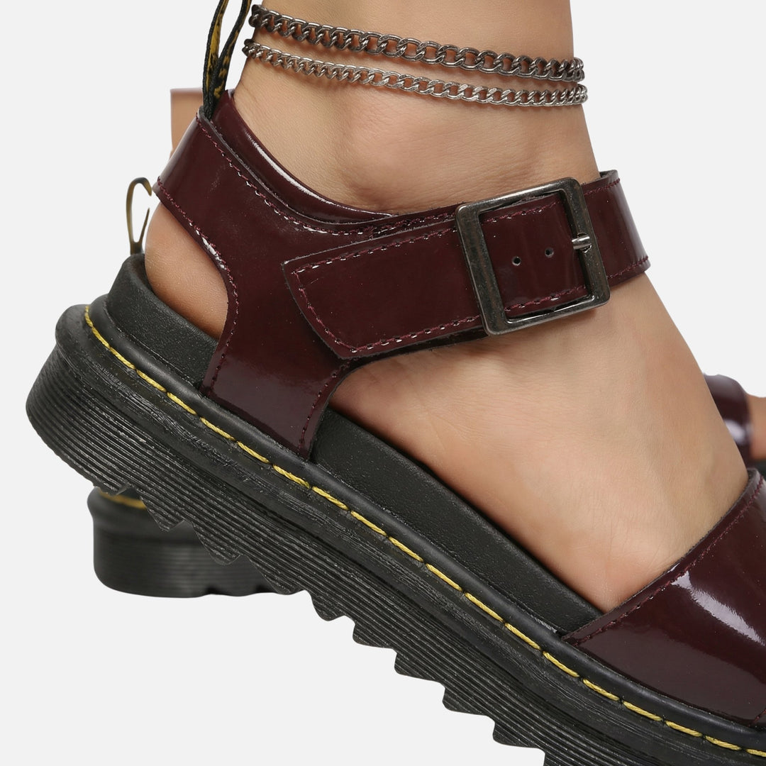 Platform Sandals with Adjustable Buckle Strap for Women